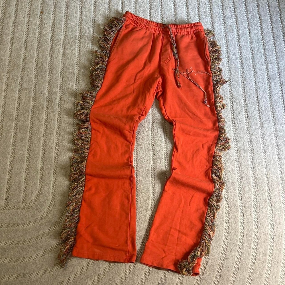 Valabasas orange bootcut flare pants size small Boho Indie Hippie Streetwear